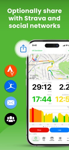 Walkmeter Walking & Hiking GPS screenshot