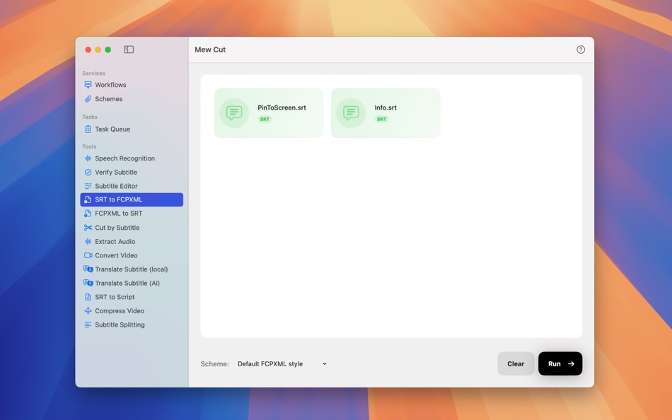 #6. Mew Cut - Subtitle Generator (macOS) Podle: 鸿呈 吉