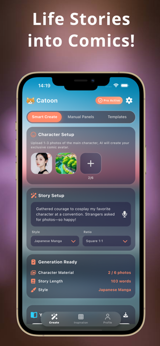 Catoon: AI Webtoon Comic Maker Screenshot 2 of 6