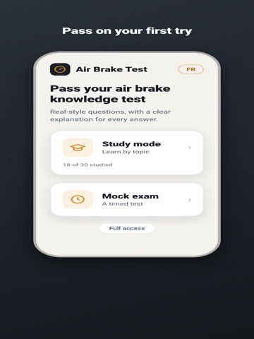 Air Brake Test Practice iPad screenshot