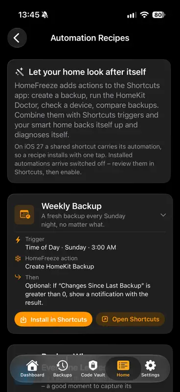 HomeFreeze for Homekit screenshot 2 of 10