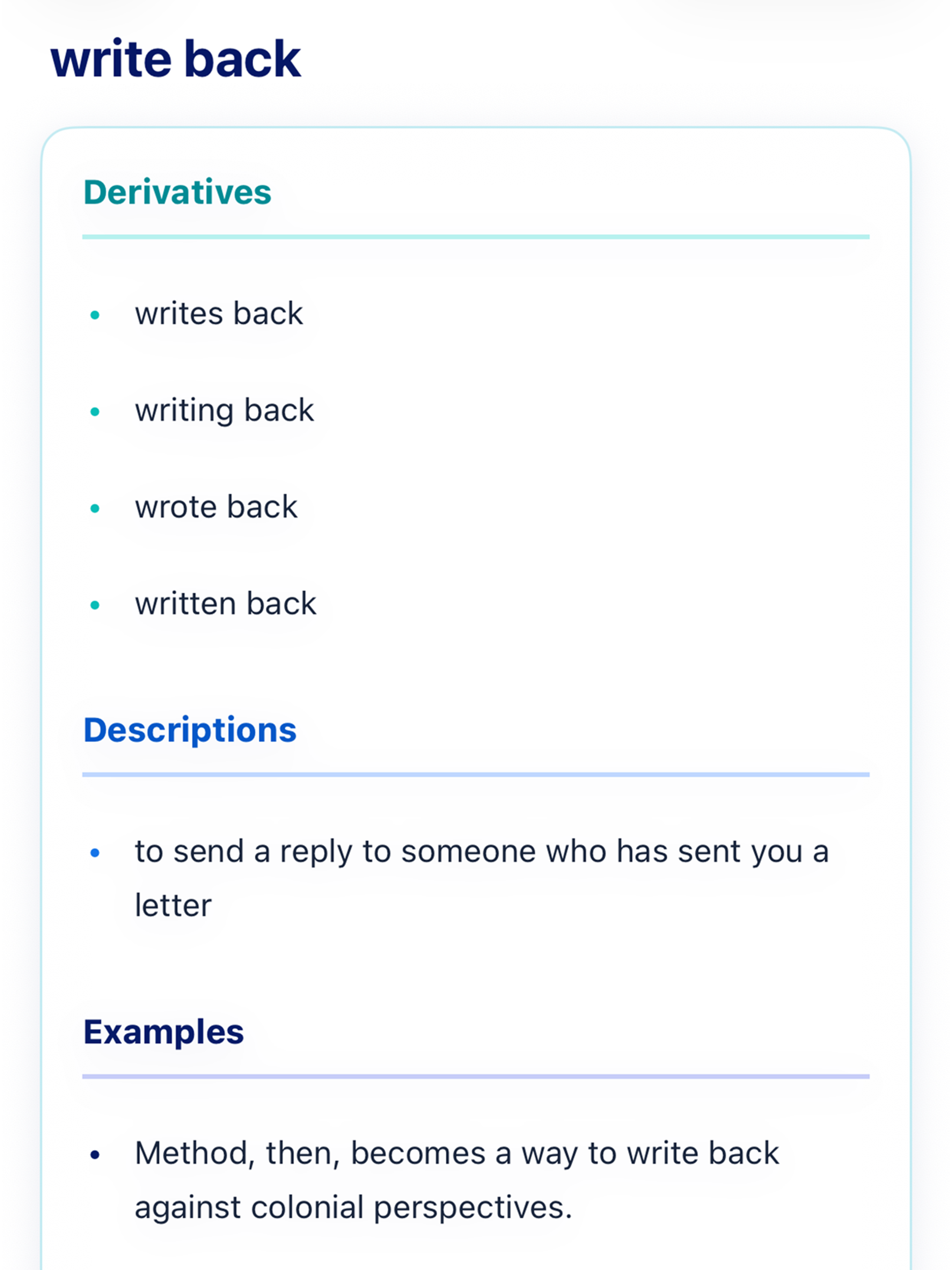 Phrasal Verb Dictionary screenshot 9