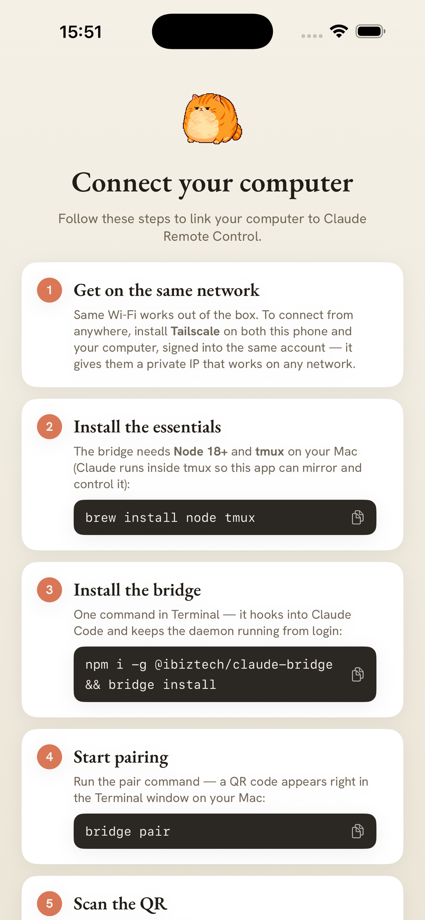 Claude Remote Control 的 App Store 截图 2