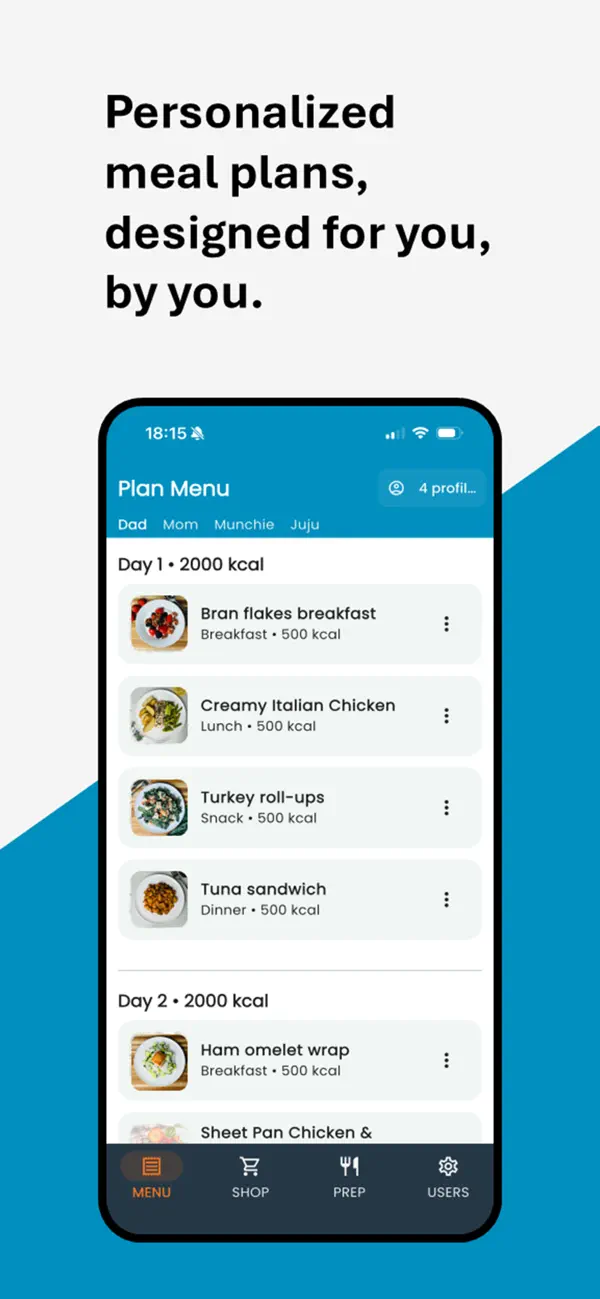 Screenshot #1 pour Meal Plan Maker