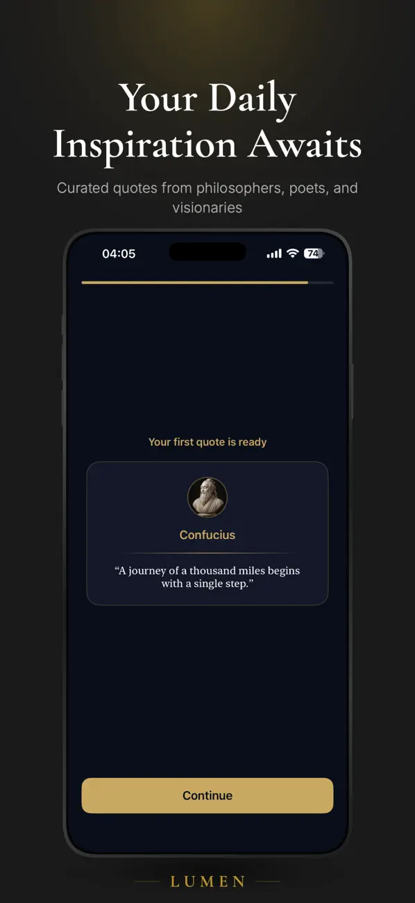 Screenshot #3 pour Lumen - Daily Wisdom Quotes