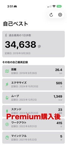 自己ベスト歩数 のスクリーンショット