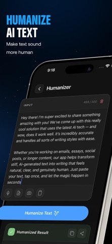Humanize AI - ByeGPT Screenshot 1 of 4