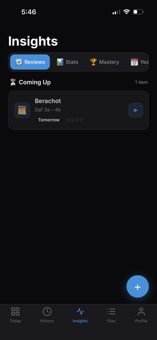 Torah Tracker: Daily Learning Screenshot 2 of 5