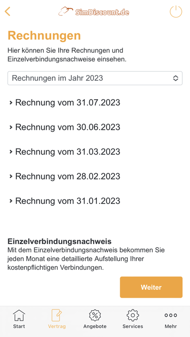 Screenshot #2 pour SimDiscount.de Servicewelt