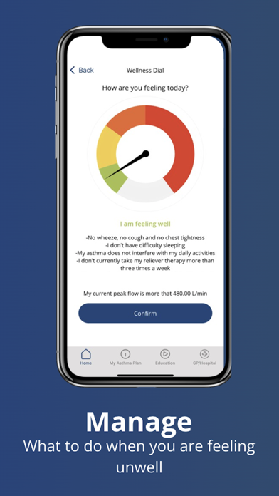 NHS Wales Asthmahub Screenshot