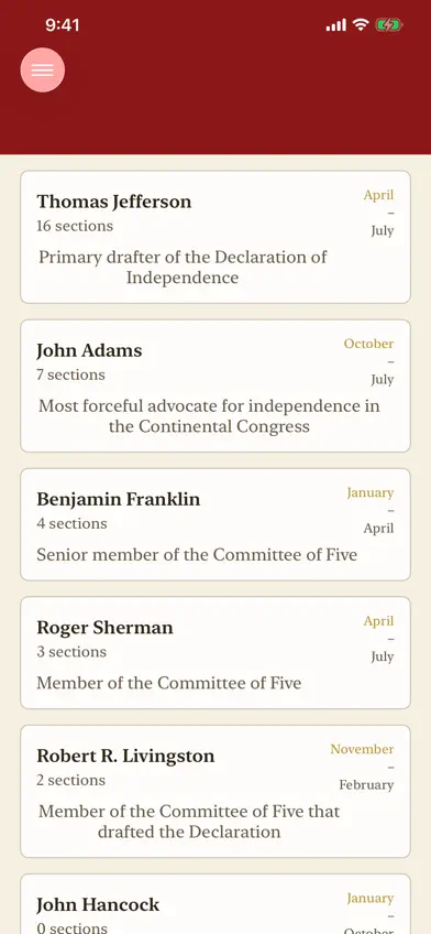 Declaration of Independence Q screenshot 3