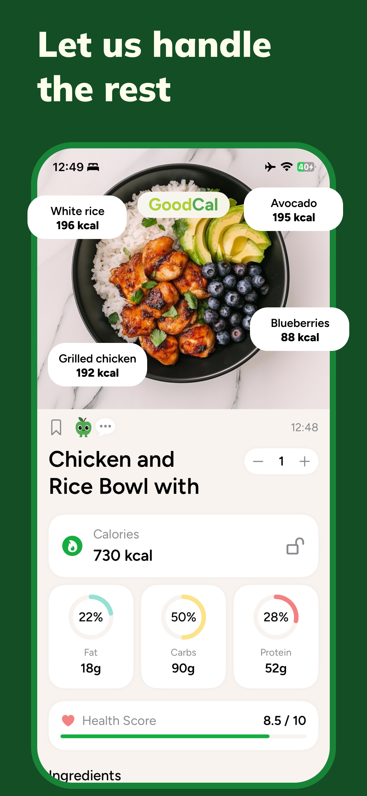 AI Calorie Counter: GoodCal