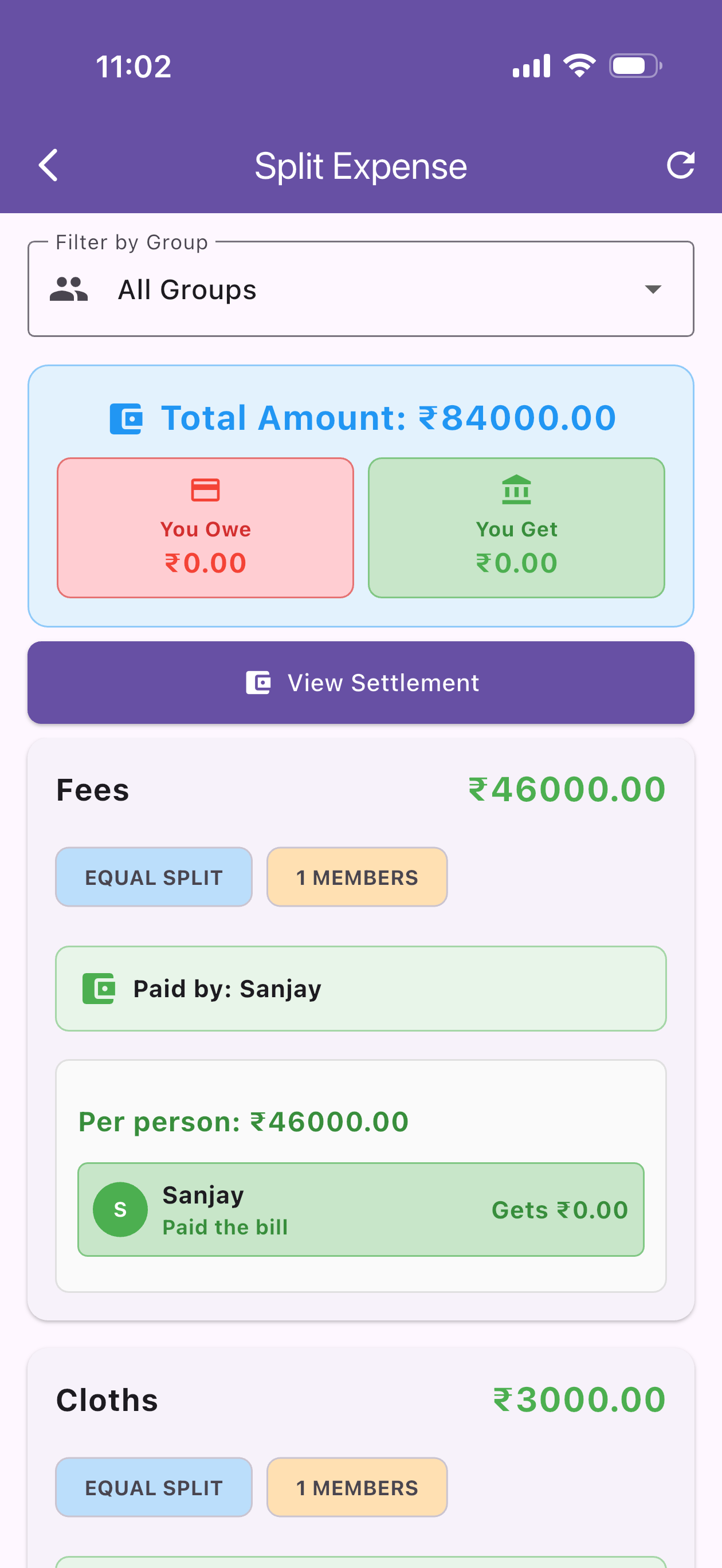 HFHG Expenses Manager