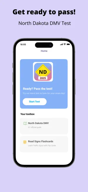North Dakota DMV Test screenshot 1