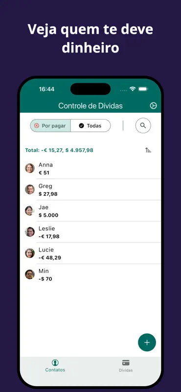 Controle de Dívidas Pessoais screenshot 1 of 7