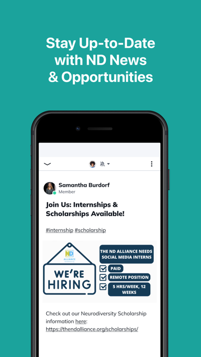 The Neurodiversity Alliance iPhone screenshot 5 - Social Networking app