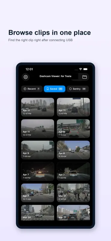 Dashcam Viewer: for Tesla screenshot 4 of 6