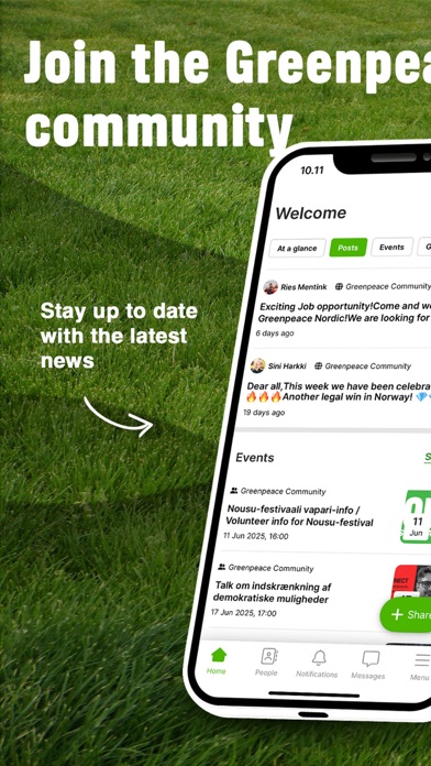 Greenpeace Community app screenshot