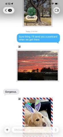 Postcards for Messages screenshot