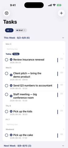 Brief — Catch What Matters Screenshot 1