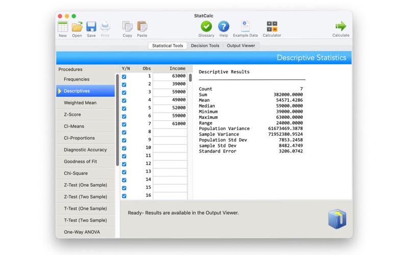 Screenshot #1 pour StatCalc