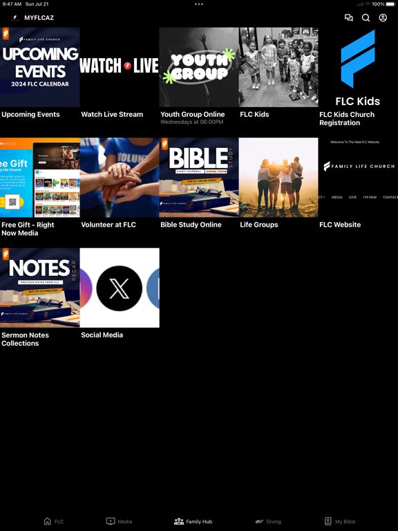 Family Life Church - AZ iPad screenshot 3 - Education app