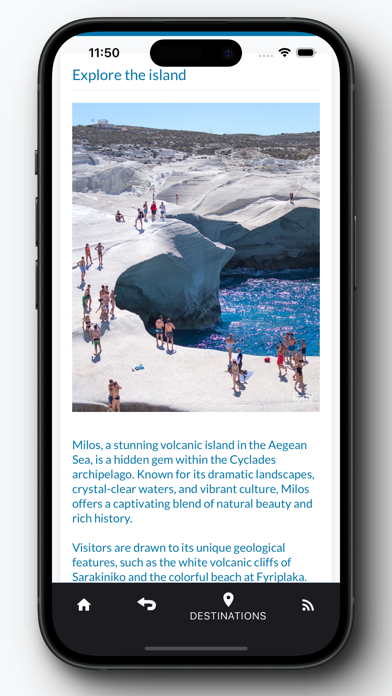 Greek Travel App Screenshot