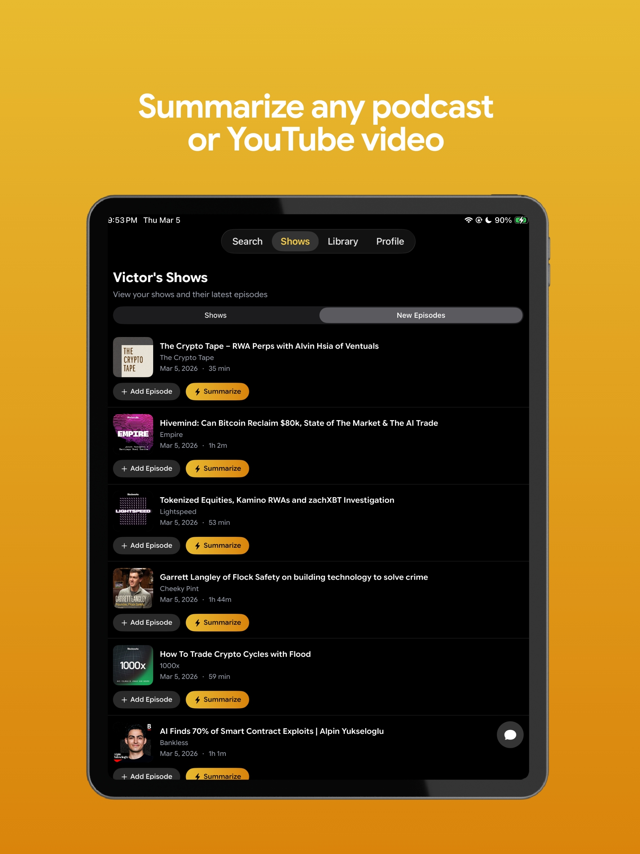 PodBrief: AI Podcast Summaries