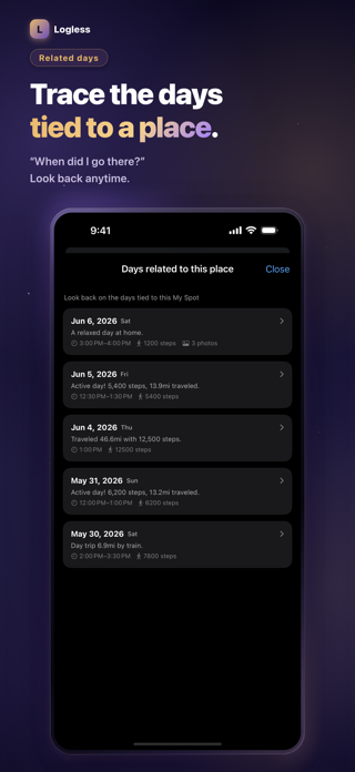 Location Diary - Logless Screenshot 5 of 6