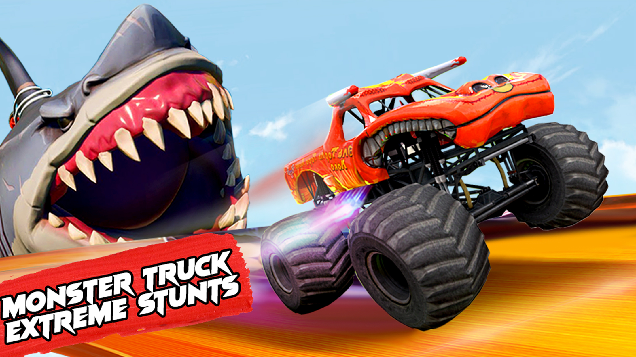 Monster Truck Stunts Car Games