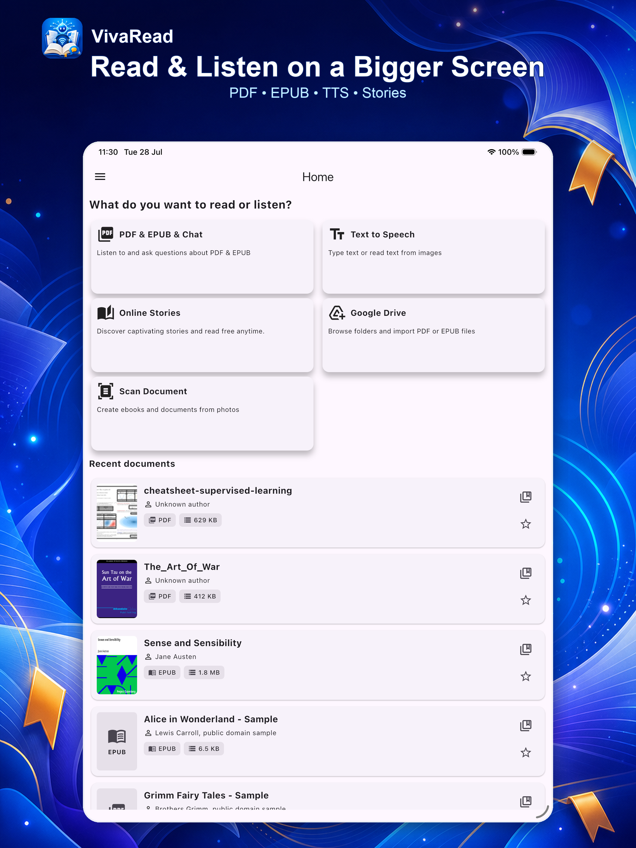 VivaRead: EPUB & PDF to Voice screenshot 10