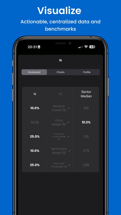 Valuate: Key Financial Metrics