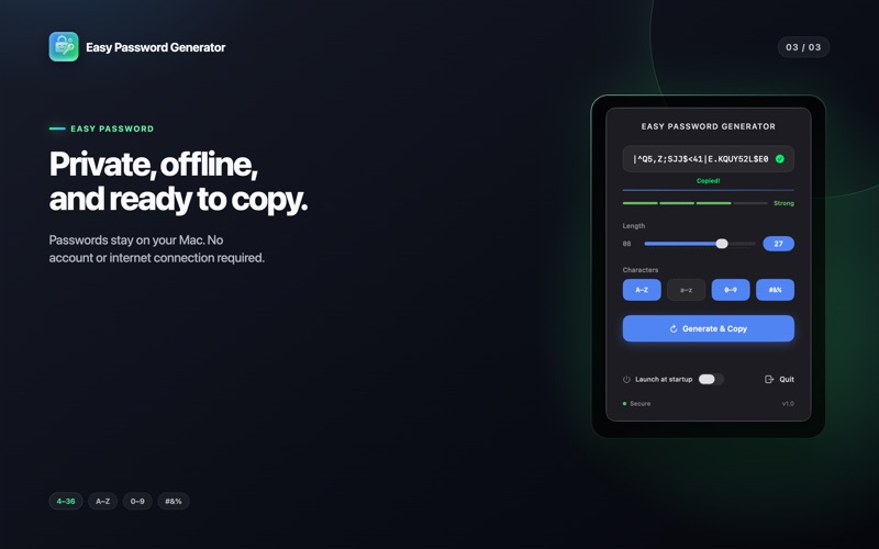 Easy Password Generator app screenshot 3