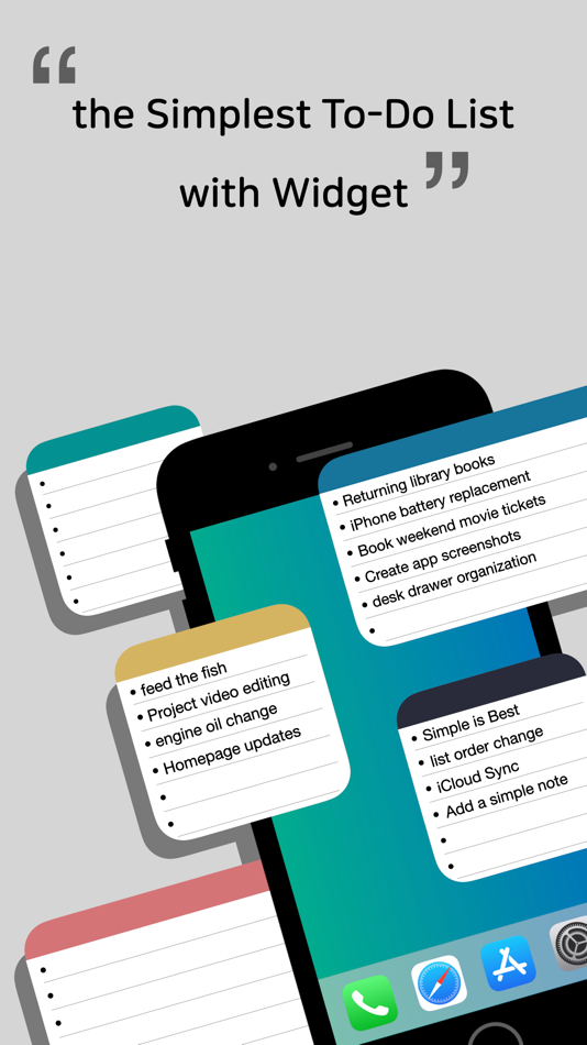 #1. ezToDo: to-do list + widget (iOS) 由: Minseong Kim