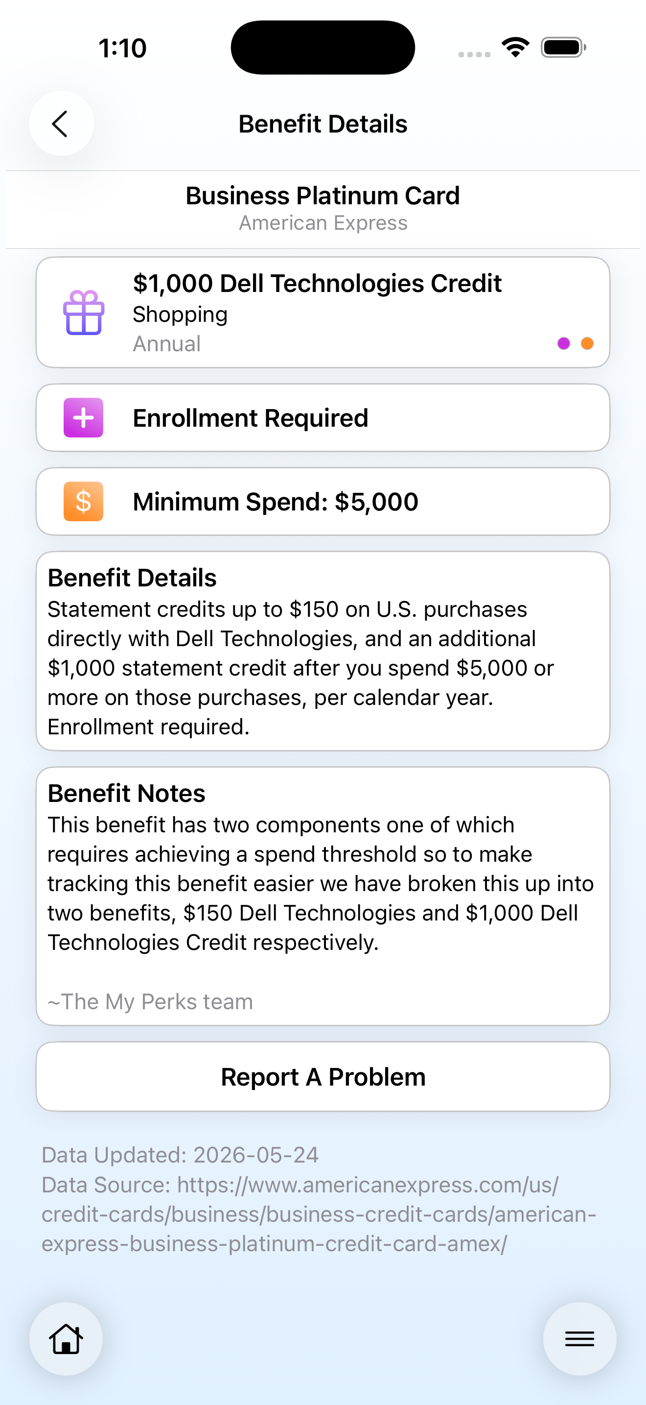 My Perks: Credit Card Benefits screenshot 5