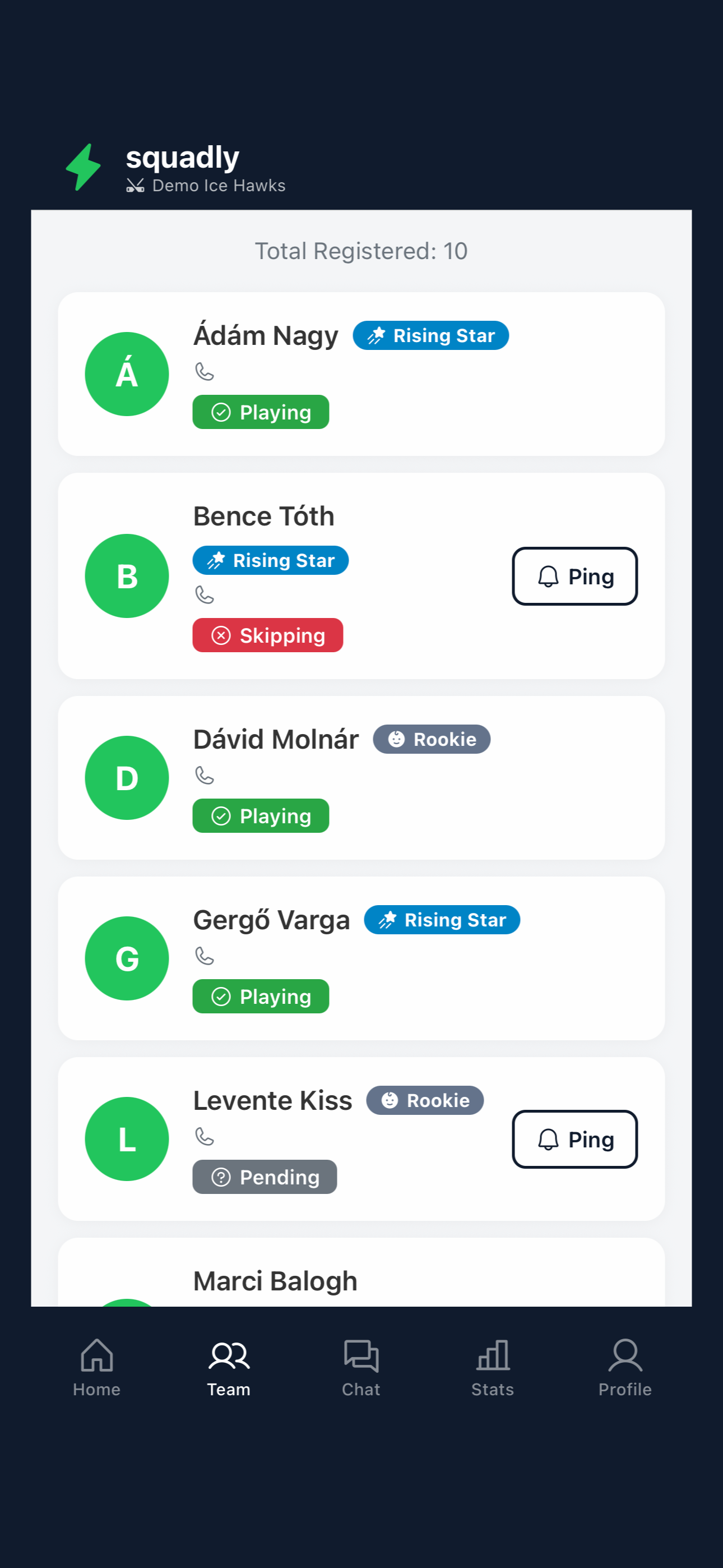 Squadly: Teams Sports screenshot 9