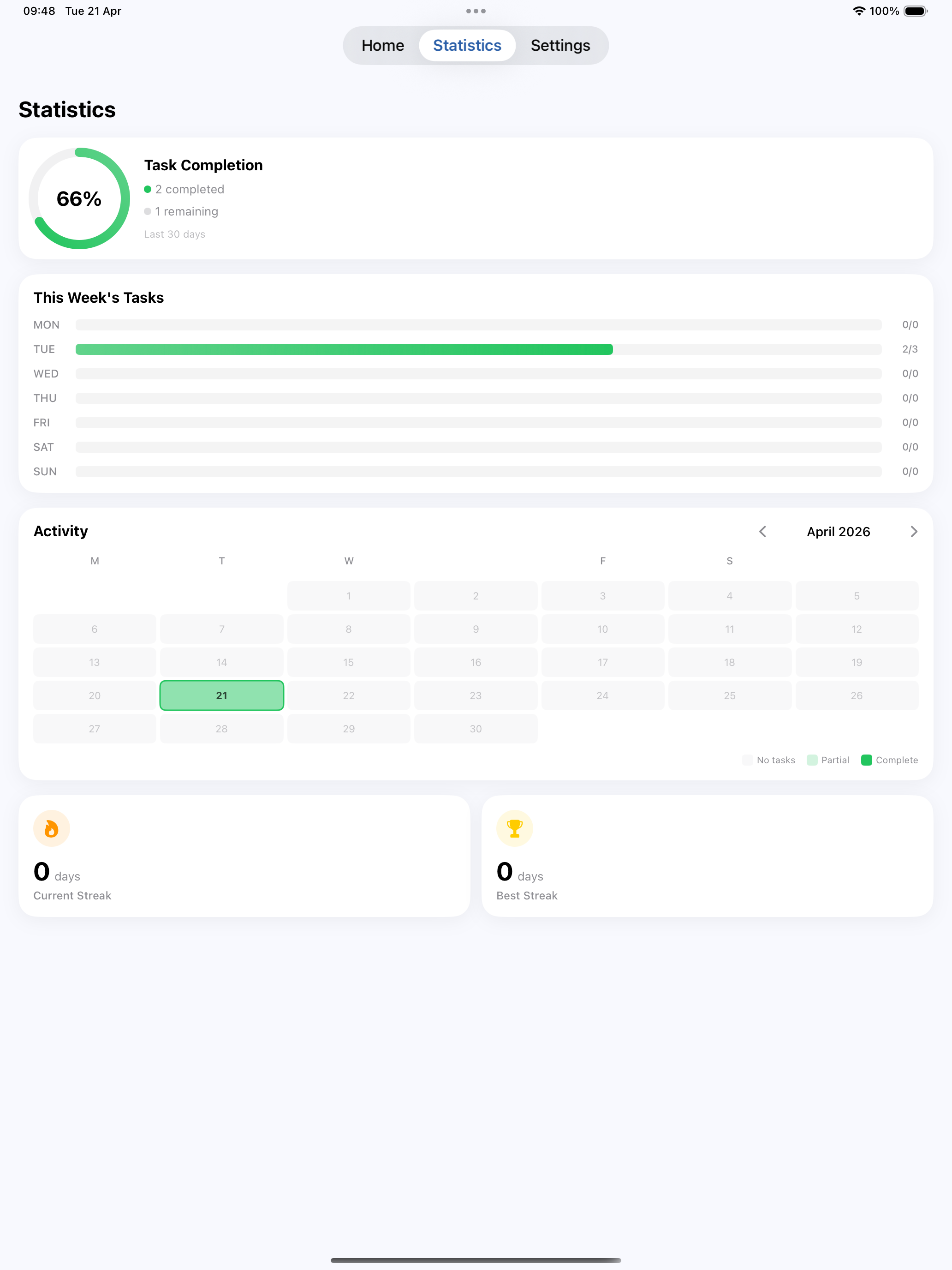 XTrack: Daily Task Manager