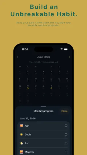 Salah: Prayer Tracker & Streak iPhone-skjermbilde 2