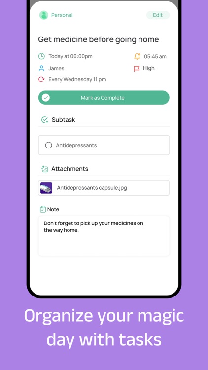 Tikk: reminder & daily planner