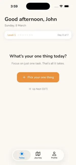 Just Today: Focus on One Thing screenshot 2