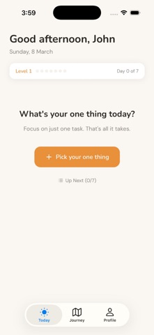 Just Today: Focus on One Thing screenshot
