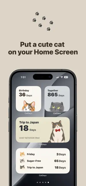 CatDays: Cat Countdown screenshot 2