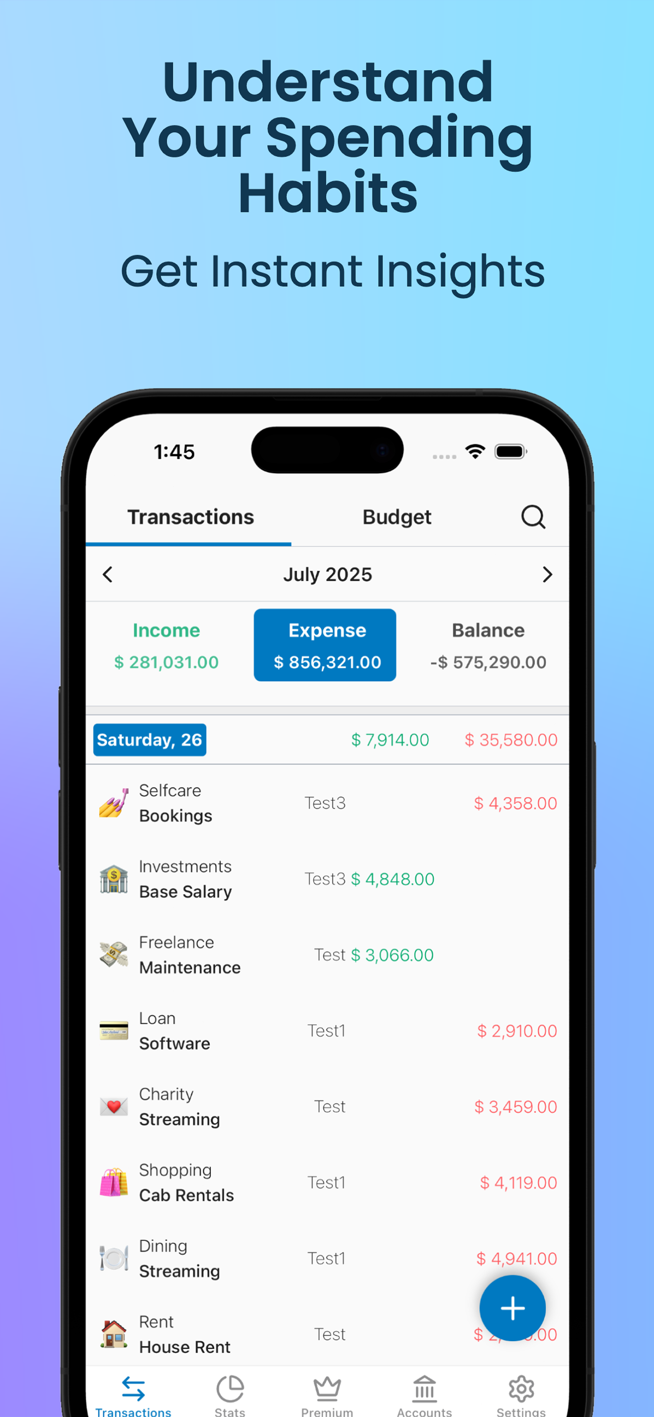 Money Manager & Budget Tracker