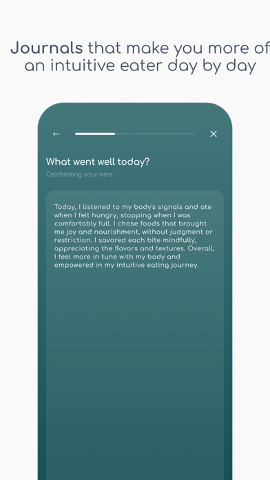 Intuitive Eating Diary - Munch iPhone screenshot 8 - Health & Fitness app