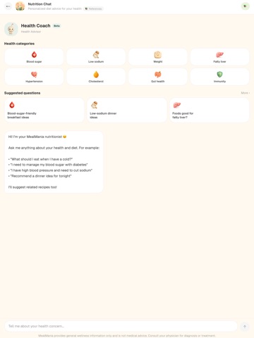 MealMania iPad screenshot