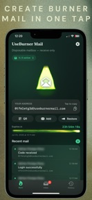 UseBurner Mail: Temp Email screenshot