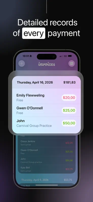 Invoice Creator for Lessons screenshot 6 of 9