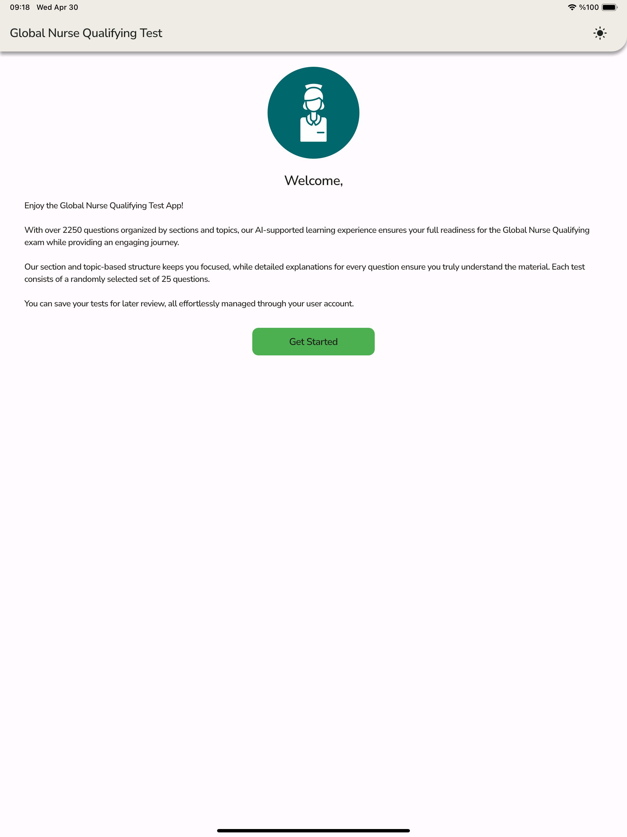 Global Nurse Qualifying Test