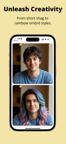 HairAI Studio:Hairstyle Try On iPhone screenshot