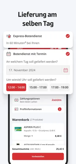 Screenshot von IA.de – E-Rezept & Apotheke auf dem iPhone 4